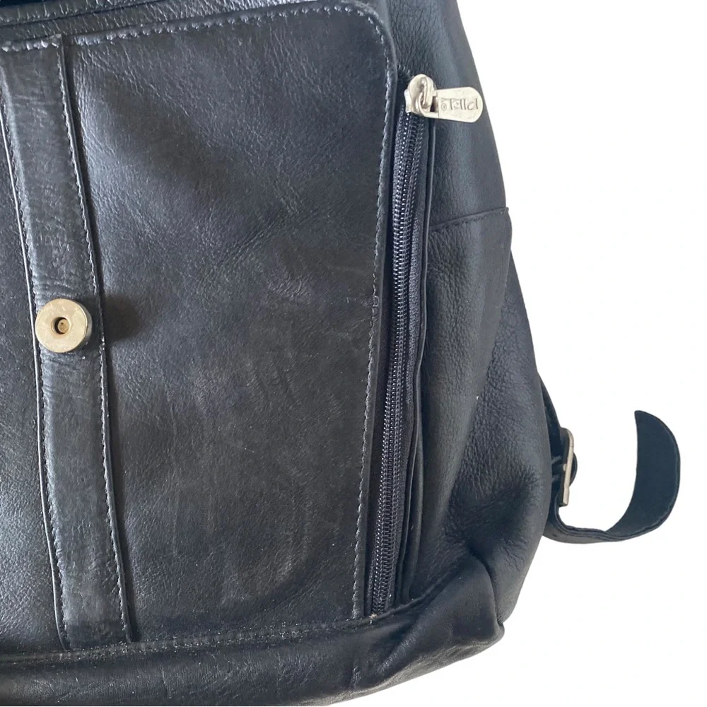 Piel leather laptop backpack bag (BG)